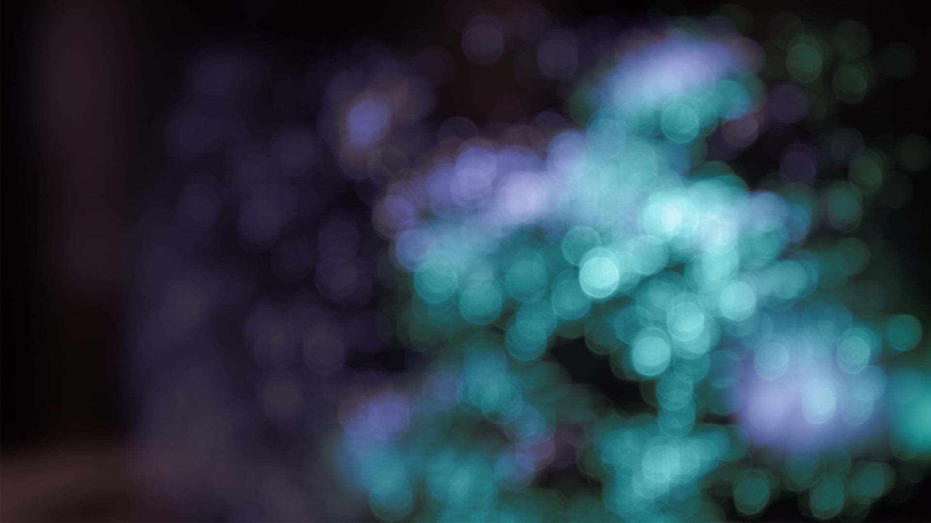 1920x1080 Bokeh, abstract, cyan, purple HD wallpaper