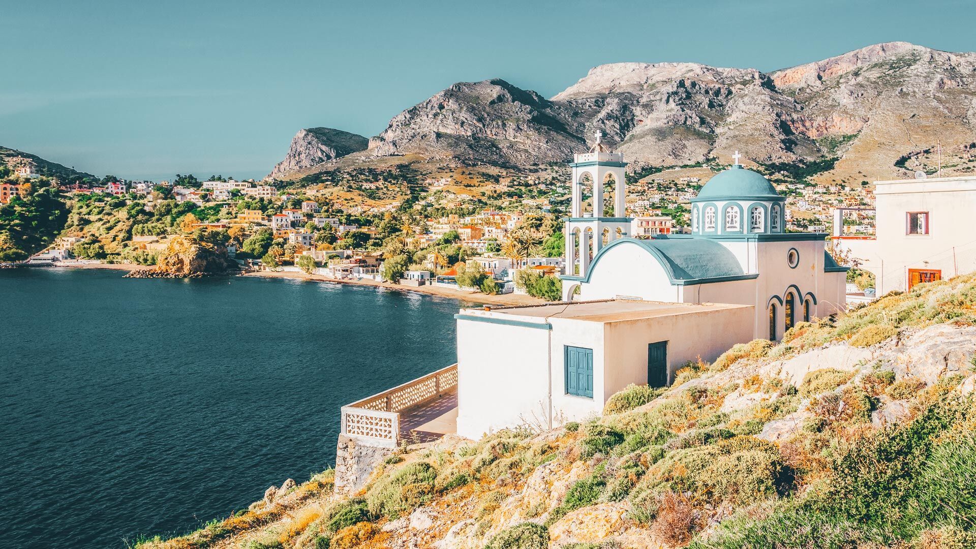 1920x1080 Kalymnos Island Greece Wallpaper