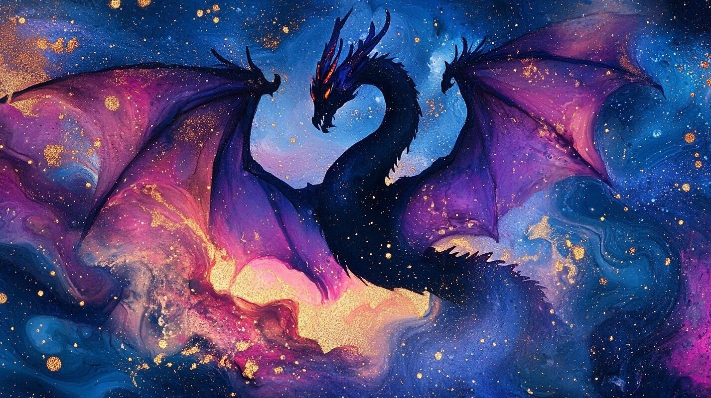 1427x800 Celestial Alcohol Ink Dragon Free Wallpaper download Free Celestial Alcohol Ink Dragon HD Wallpaper to your mobile phone or tablet