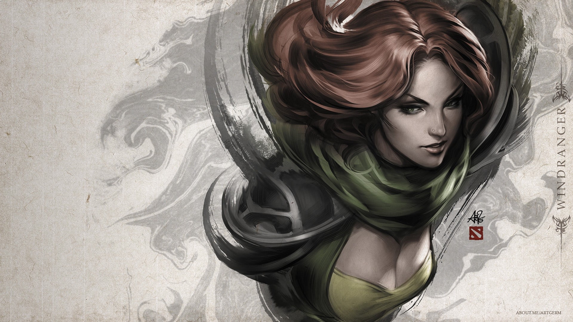 1920x1080 Dota 2 Windranger photo HD wallpaper