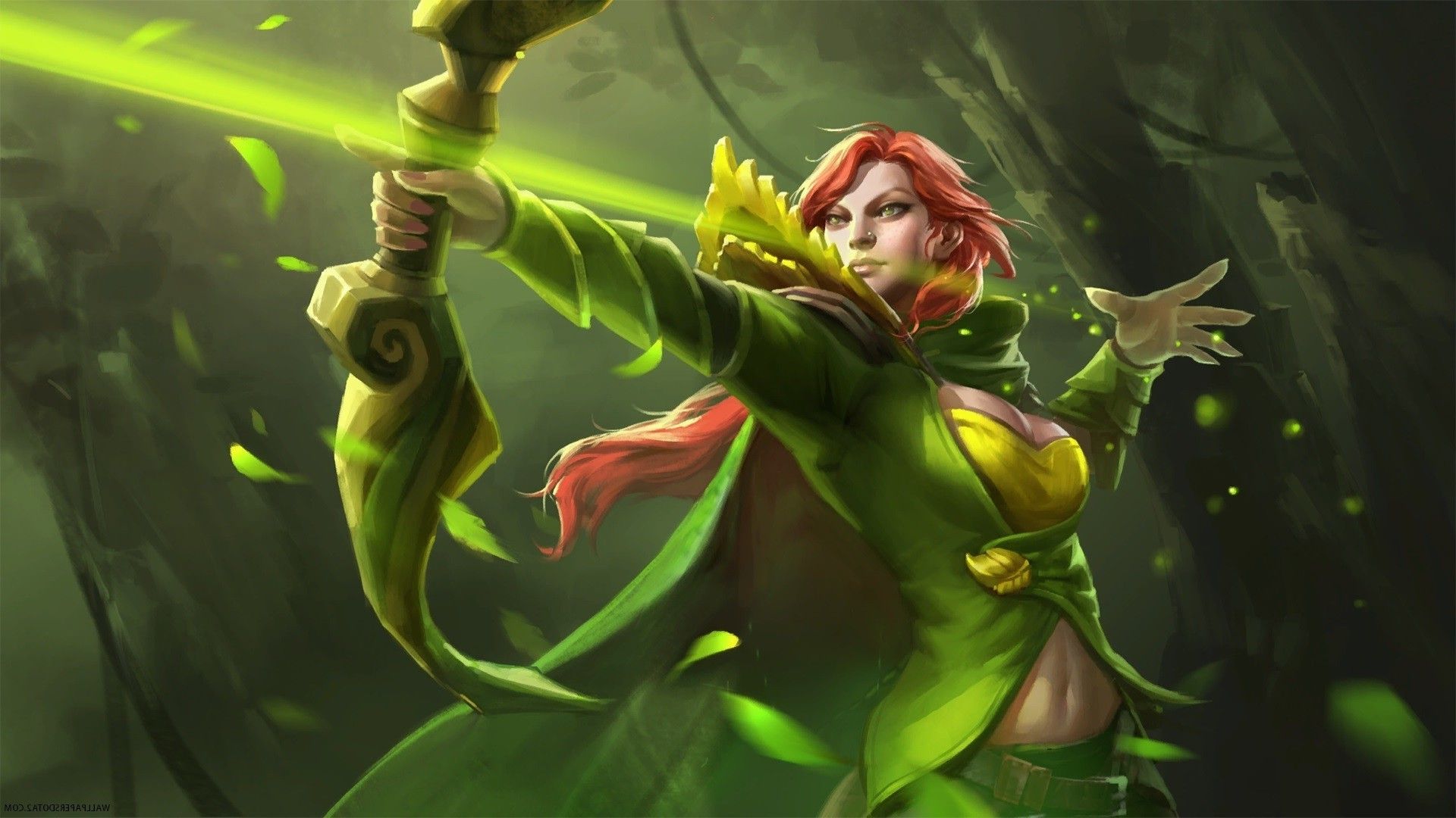 1920x1080 Dota Bows, Lyralei, Windranger Wallpaper HD / Desktop and Mobile Background