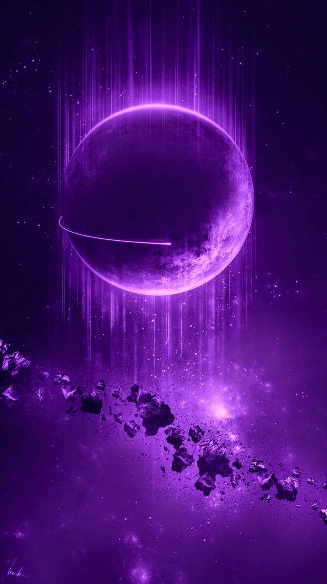 669x1195 Violet space wallpaper. Galaxy wallpaper purple planet, Purple space, Dark purple wallpaper