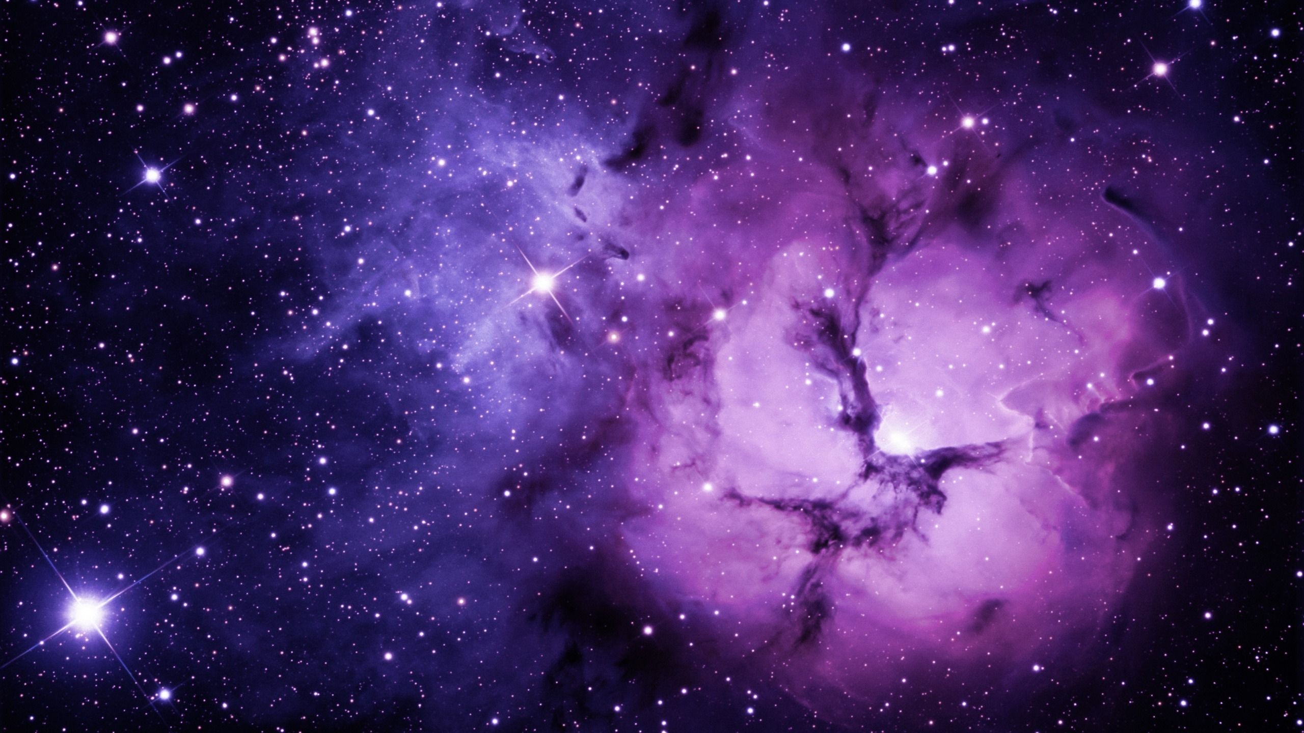 2560x1440 Download Purple space, Purple, Space Wallpaper in 2560x1440 Resolution