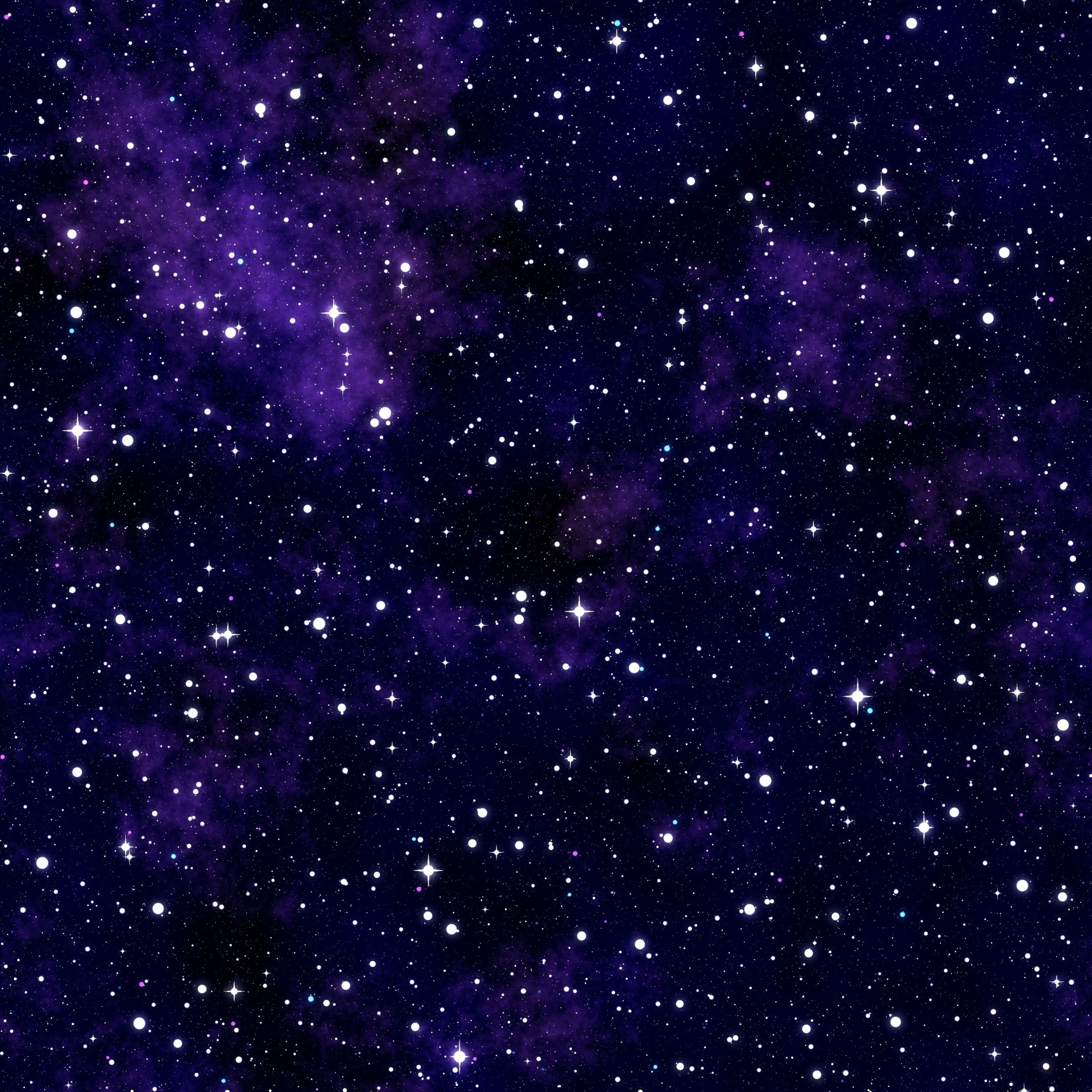 3200x3200 Deep Purple Space Wall Mural