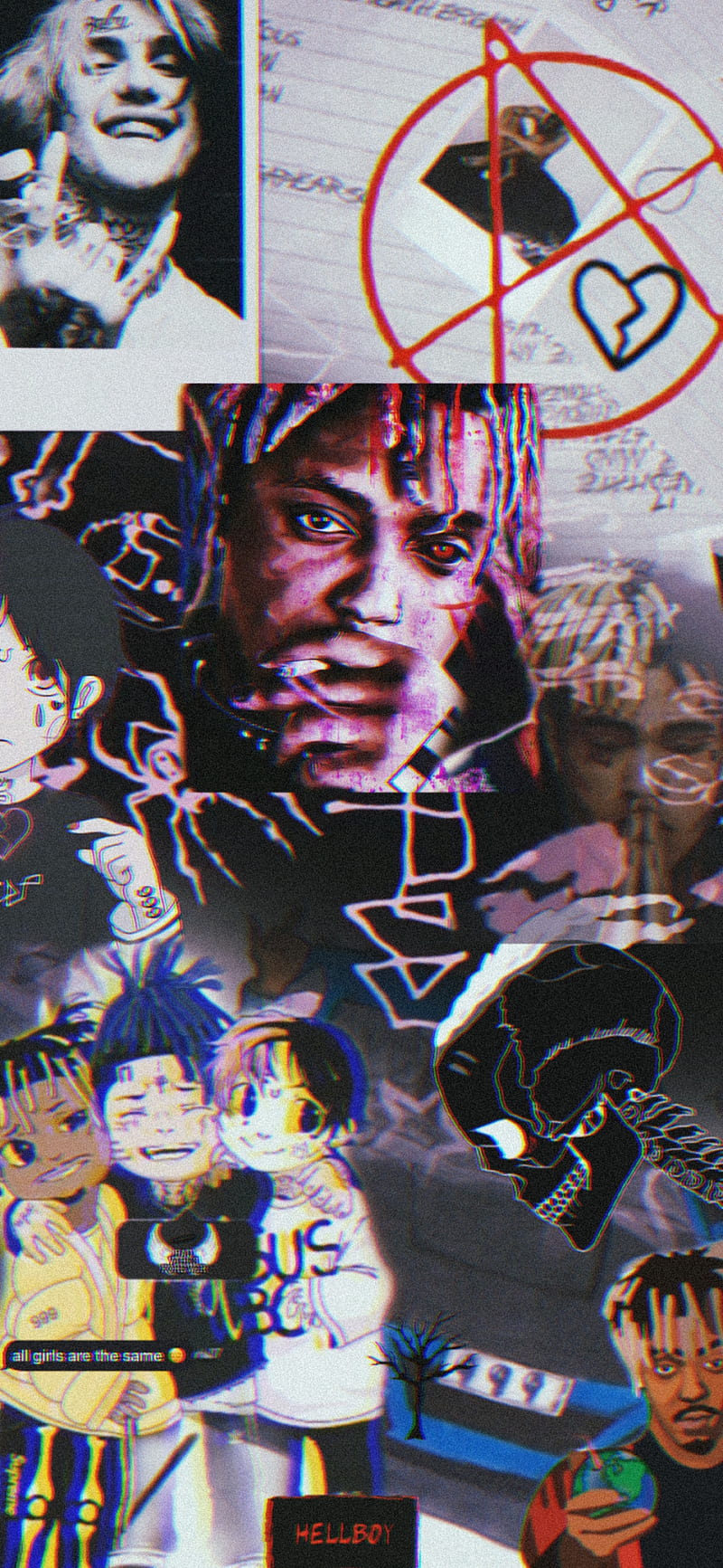 800x1733 999TENTAPEEP, aesthetic, song, art, music, juicewrld, lilpeep, HD phone wallpaper