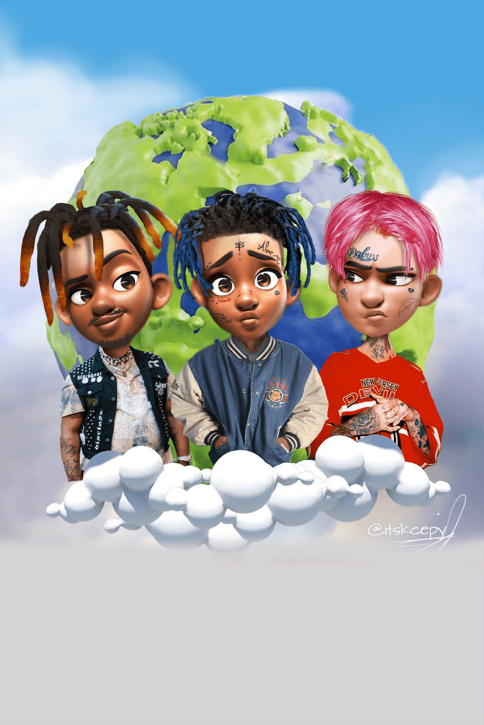 984x1474 XXXTENTACION, Lil Peep, Juice WRLD Phone Wallpaper