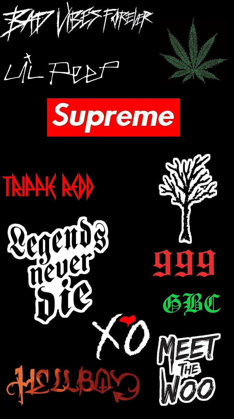 800x1429 Legendary supreme, hellboy, juice wrld, legends never die, lil peep, meet the woo, HD phone wallpaper