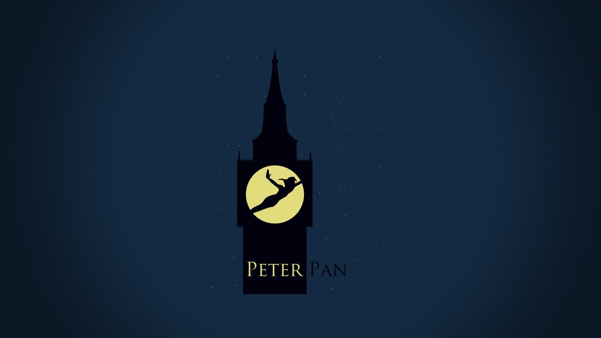 1920x1080 minimalistic peter pan clocktower