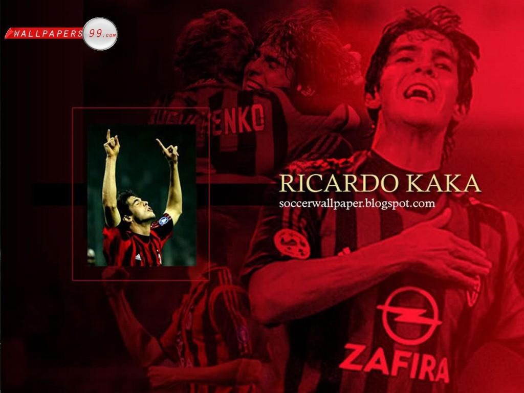 1024x768 Ricardo Kaka in AC Milan 1024×768 HD Wallpaper Desktop PC