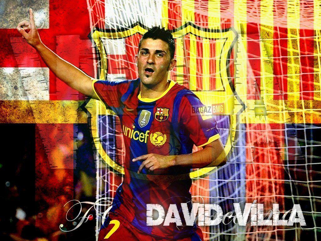 1024x768 David Villa FC Barcelona Wallpaper Villa Wallpaper