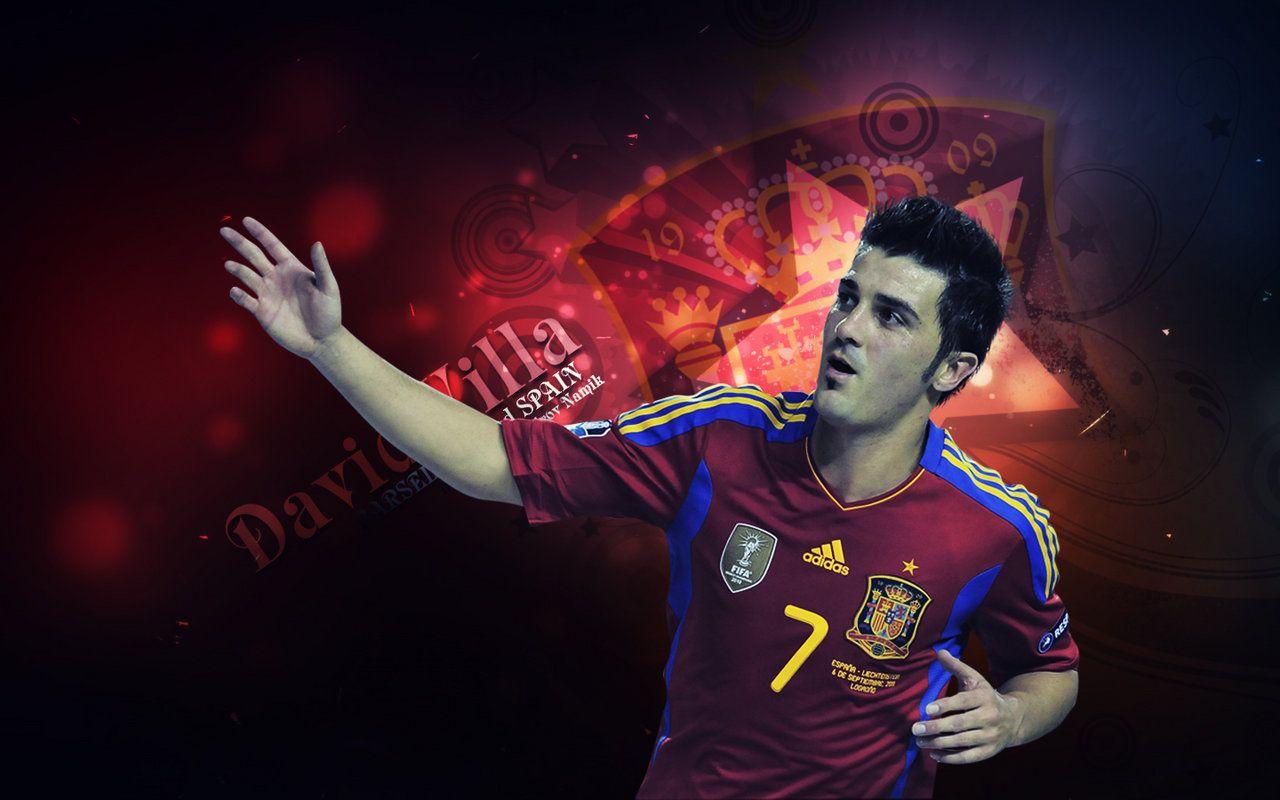 1280x800 FOOTBALL STARS WALLPAPERS: David Villa Wallpaper