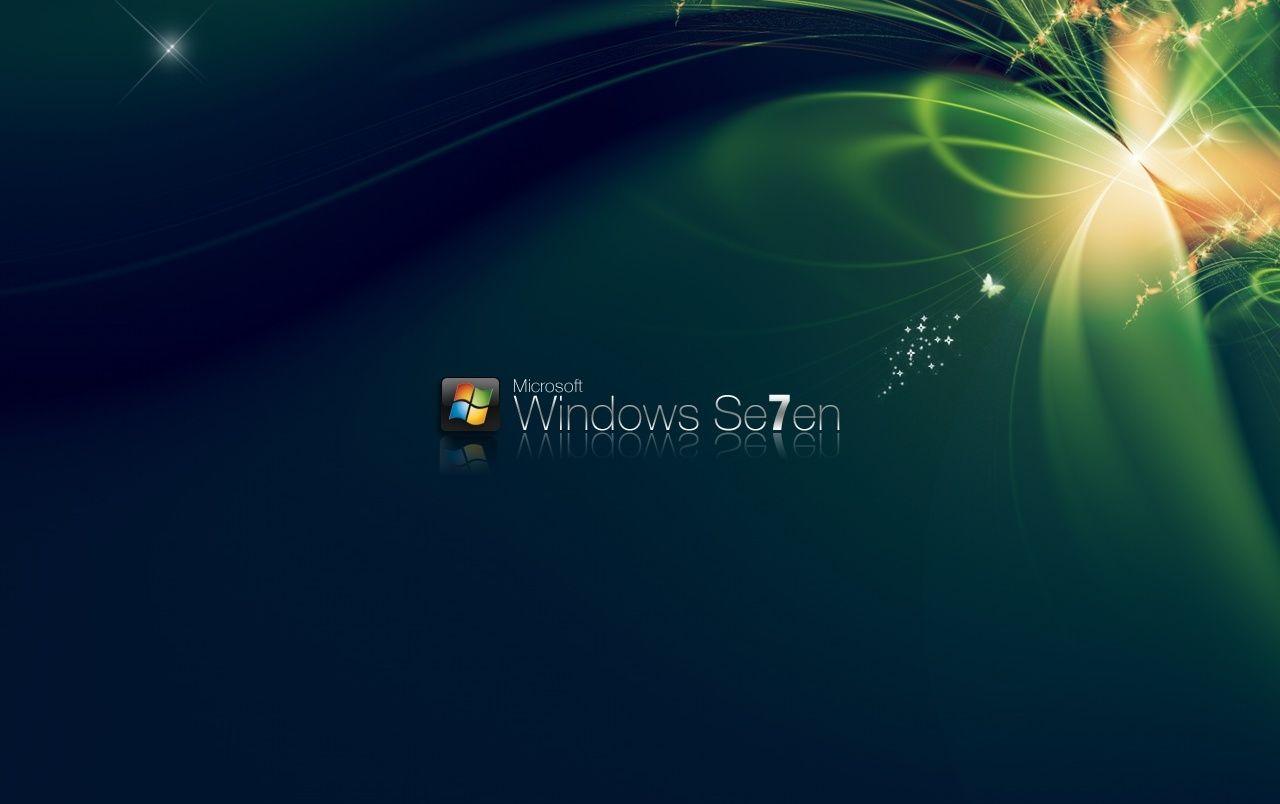 1280x804 Green Windows 7 wallpaper. Green Windows 7
