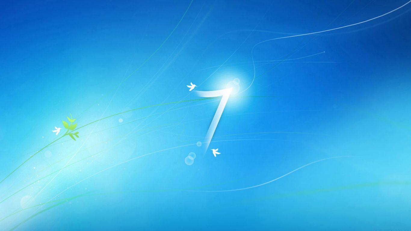 1366x768 Best Background: Windows 7 Wallpaper