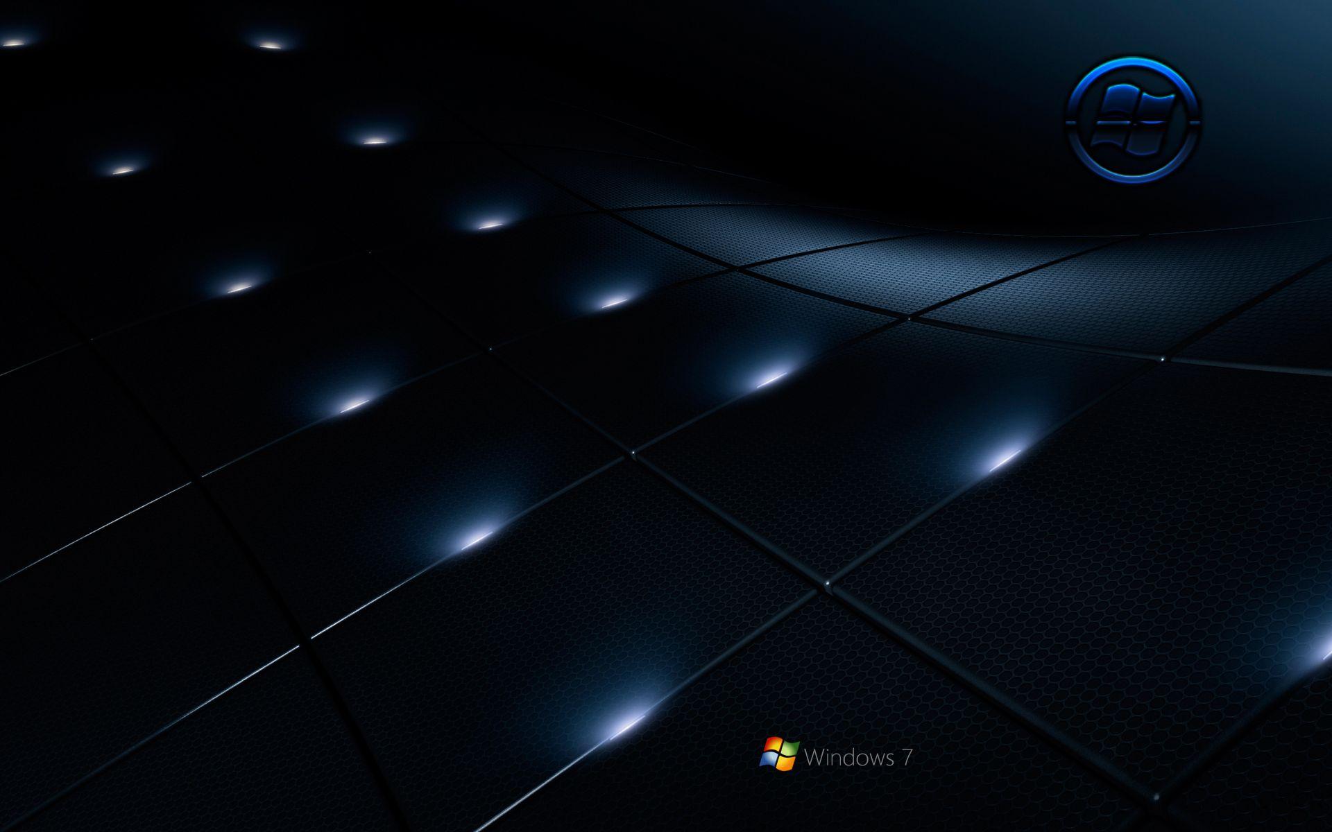 windows 7 black wallpaper widescreen