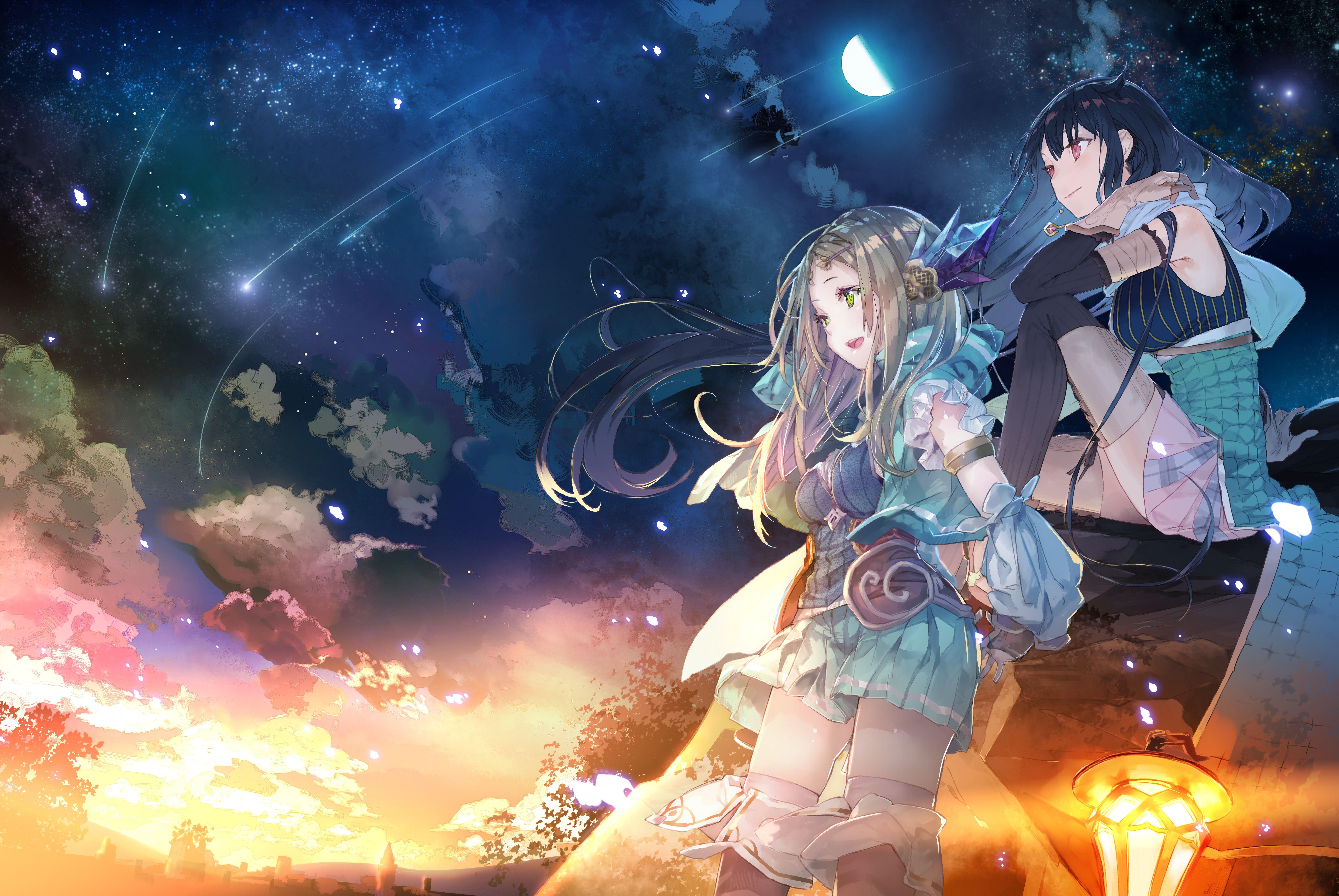 8628x5776 #Firis, K, K, #Liane, #Atelier Firis: The Alchemist and the Mysterious Journey. Mocah HD Wallpaper
