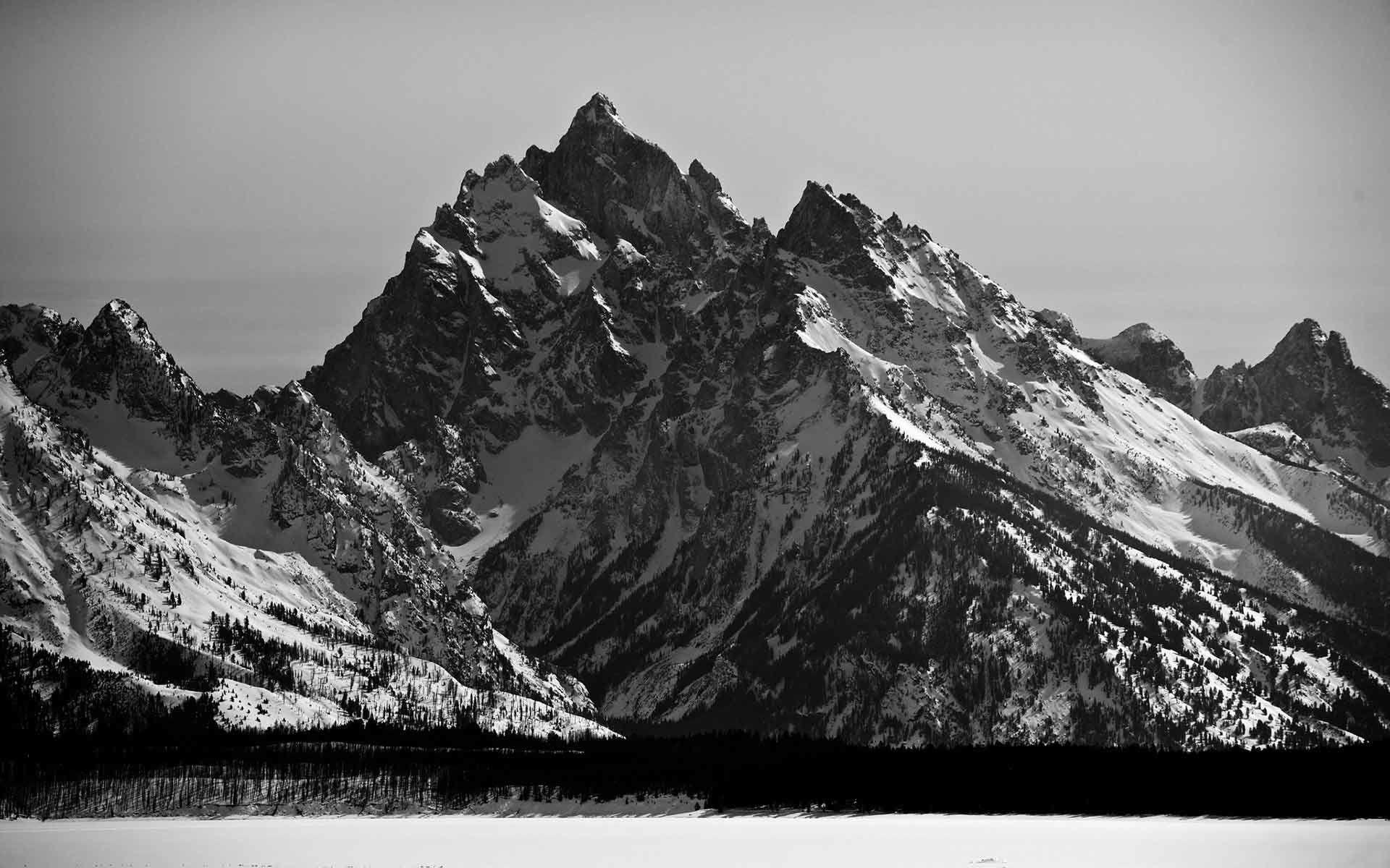 Black White Mountain Wallpapers - Top Free Black White Mountain ...