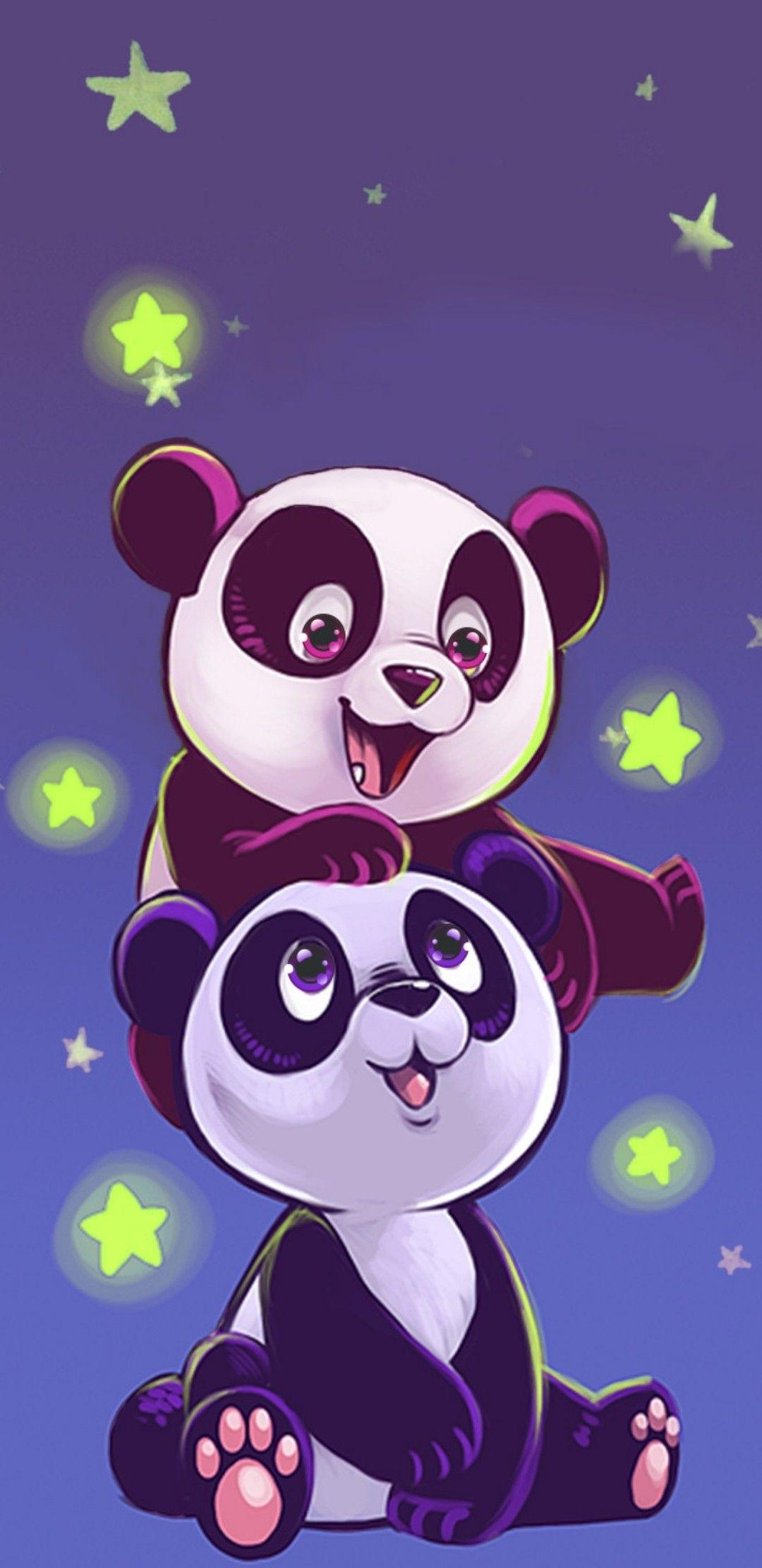 1080x2220 Panda Bear Wallpaper. Panda fondos, Arte de panda, Pandas