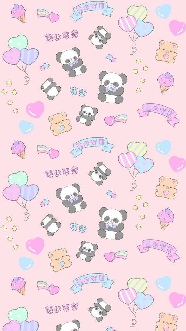 Pink Kawaii Panda Wallpapers - Top Free Pink Kawaii Panda Backgrounds ...
