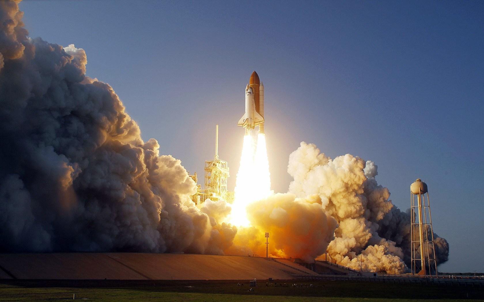 1680x1050 Space Shuttle Launch Wallpaper