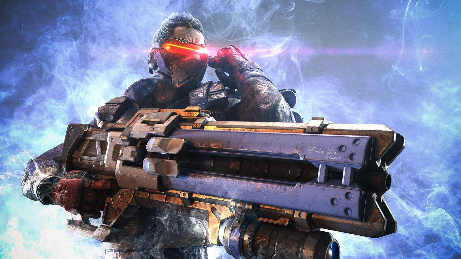 1600x900 Soldier 76 3D Fan Art