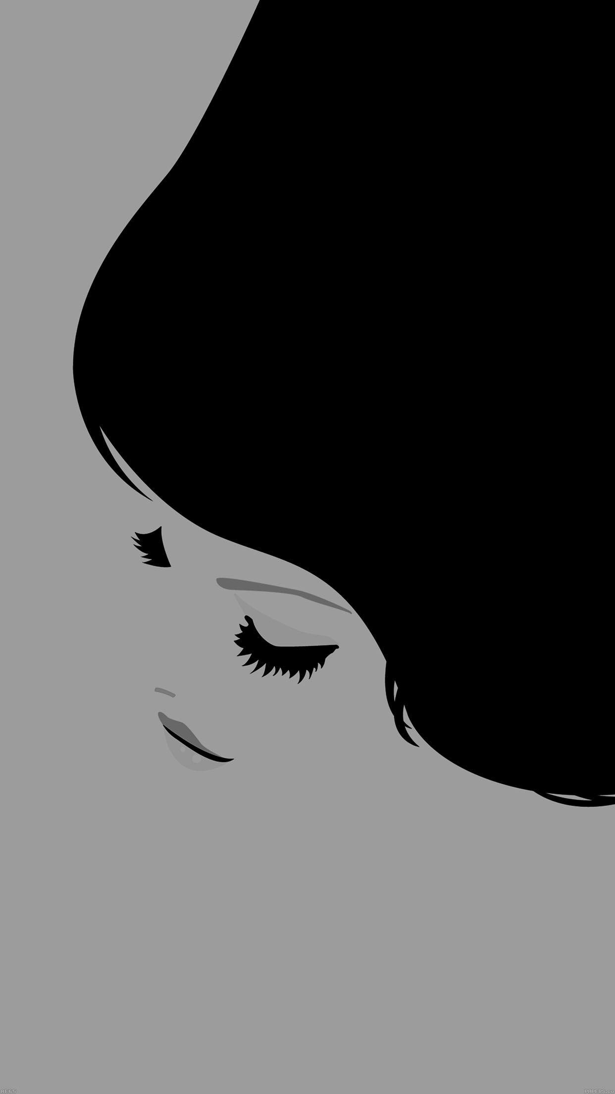 1242x2208 iPhone Minimalist Wallpaper Girl HD Wallpaper