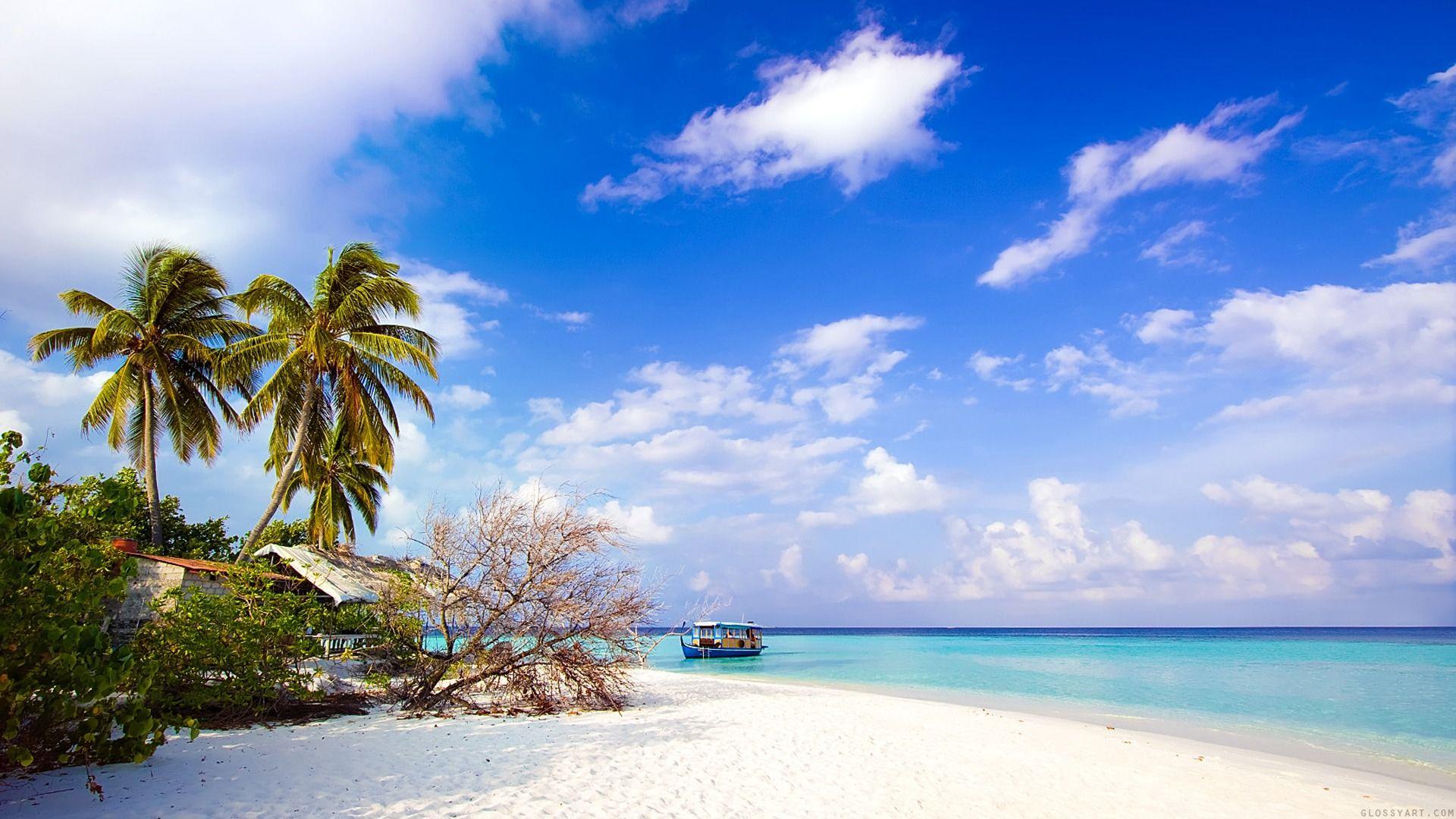 1920x1080 Awesome Maldives Beach Wallpaper Background Picture