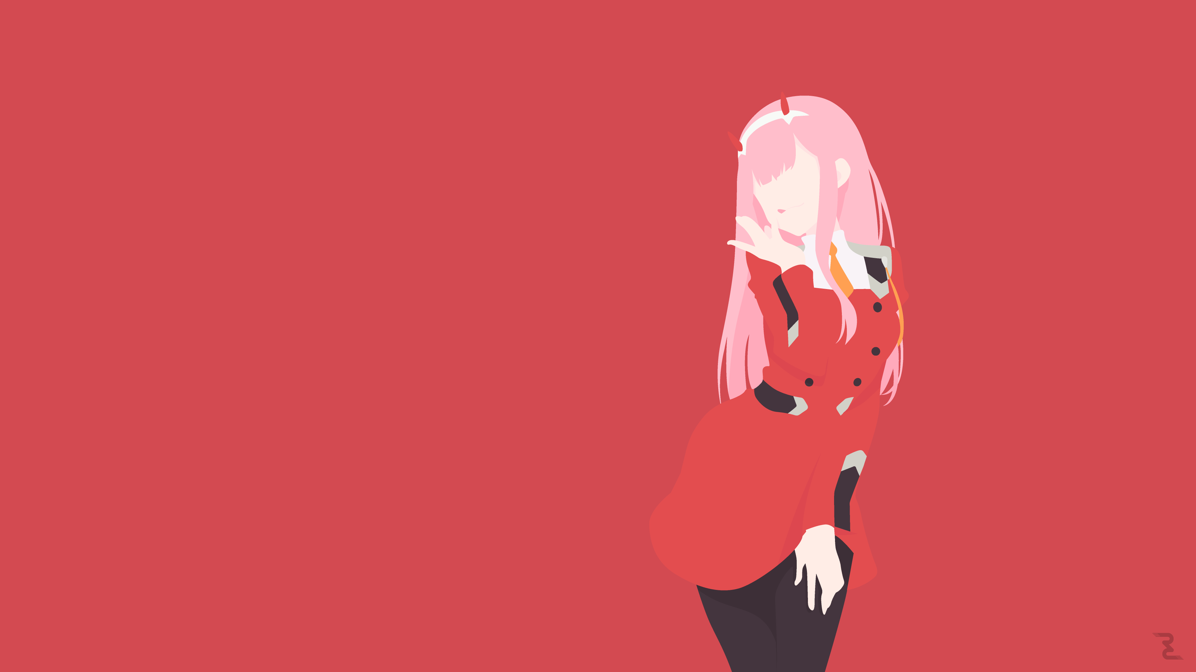 3840x2160 3840x2160 Girl, Long Hair, Darling in the FranXX, Pink Hair, Minimalist, Zero Two (Darling in the FranXX), Anime wallpaper PNG. Mocah.org HD Wallpaper