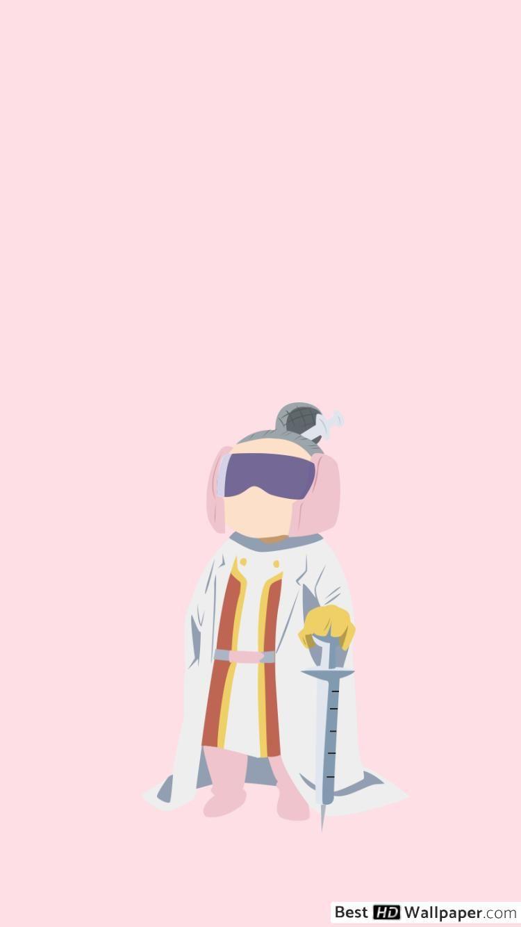 750x1334 My Hero Academia Girl (Minimalist) HD wallpaper download
