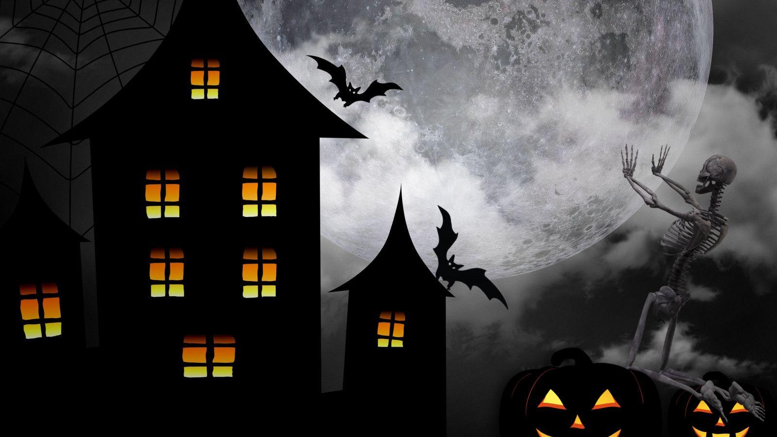 1600x900 Download wallpaper: Halloween 2018 1600x900