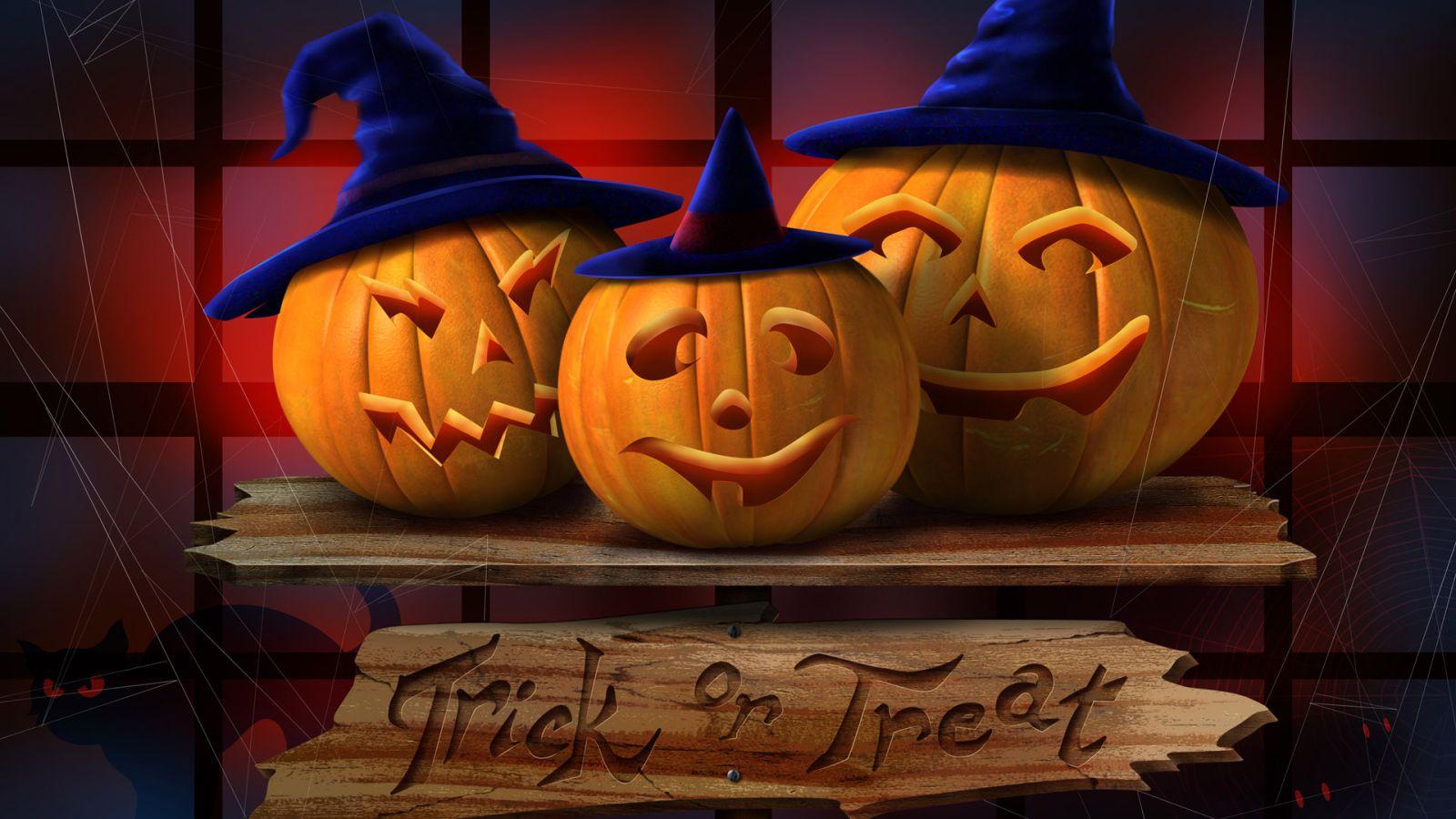 1600x900 Halloween feast Desktop wallpaper 1600x900