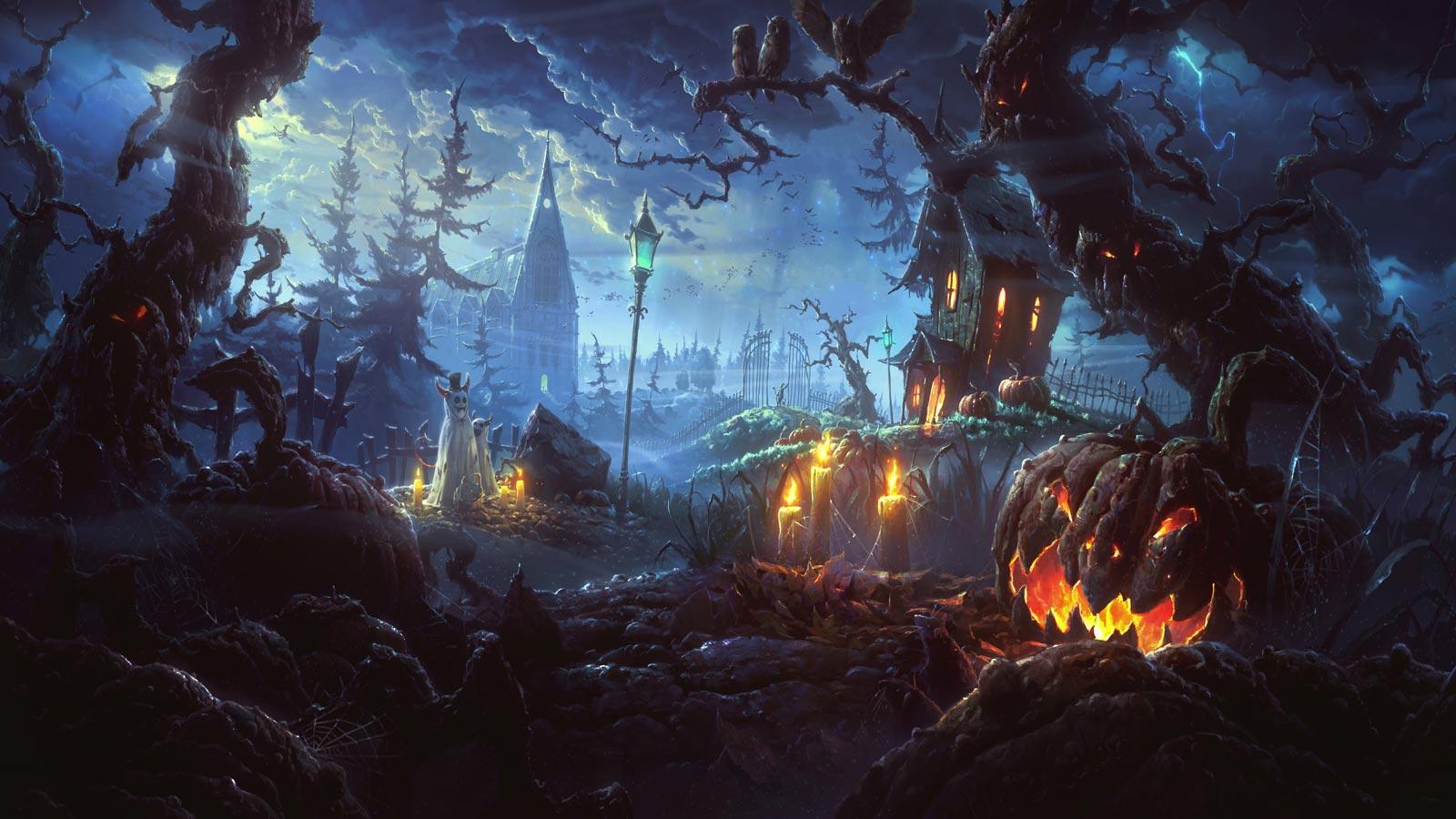 1600x900 Halloween Wallpaper, Halloween Background, Halloween Image
