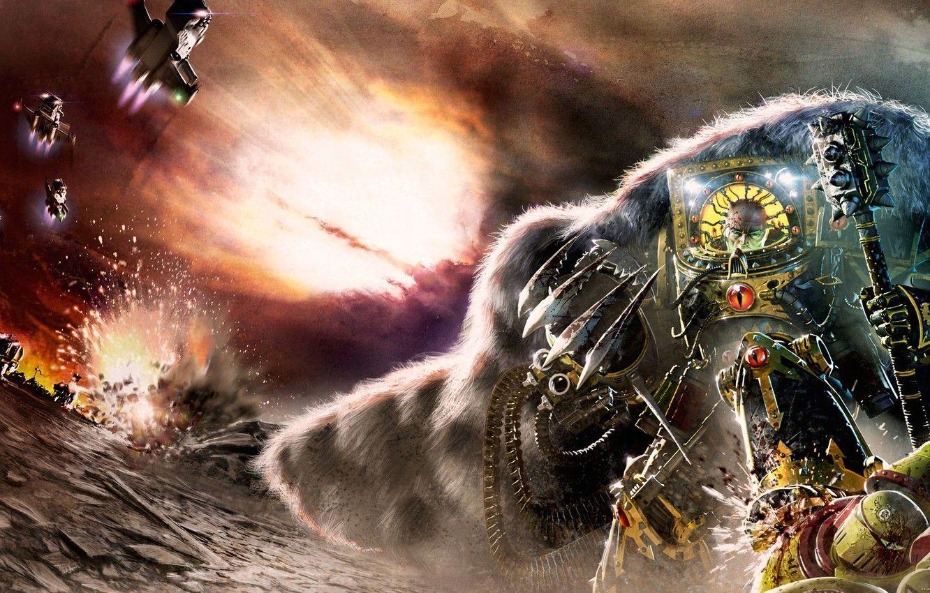 1332x850 Wallpaper Horus Heresy, Warhammer space marine, Horus, Primarch, Imperial Fist, Age of Darkness image for desktop, section фантастика
