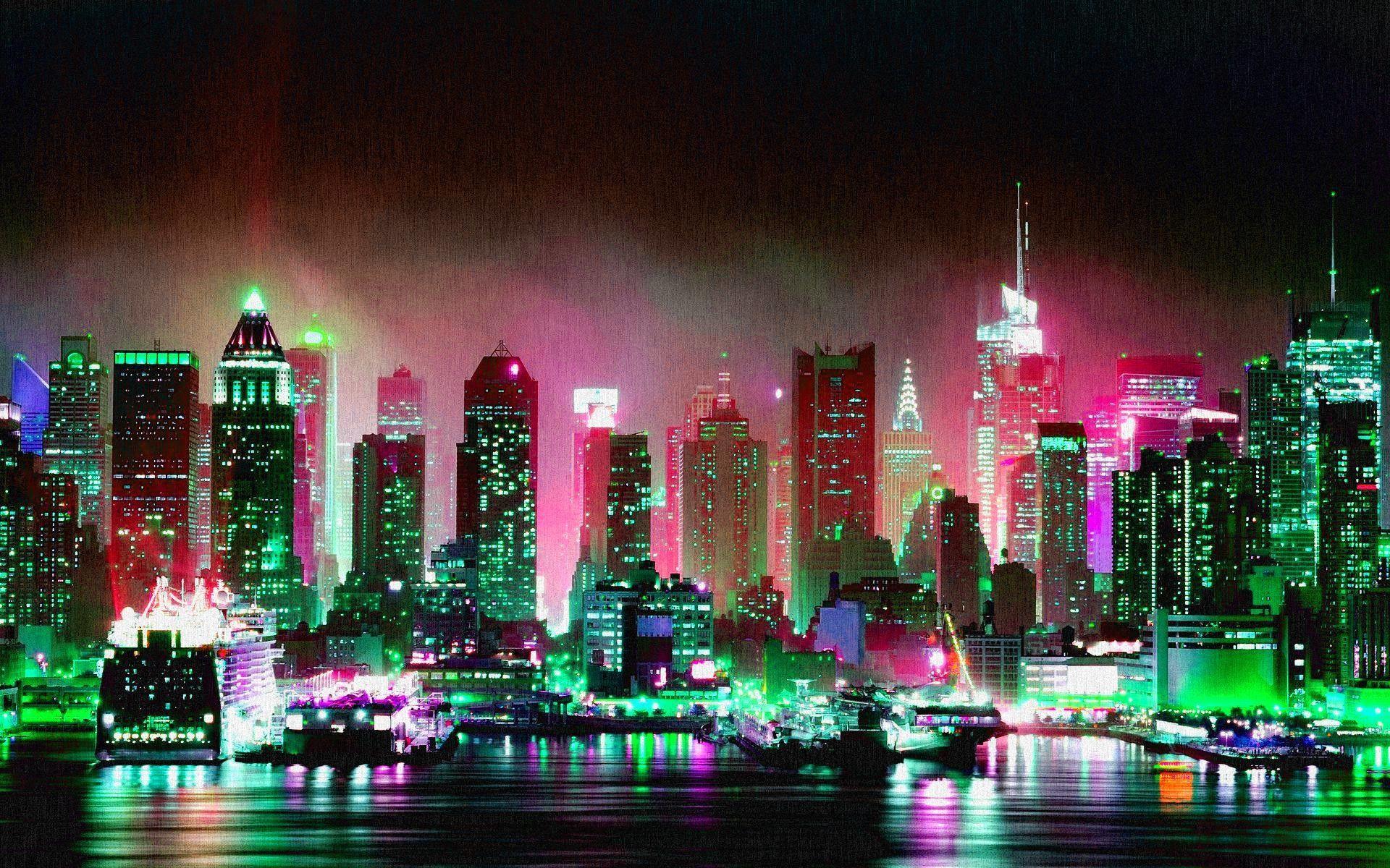 New York Neon Wallpapers - Top Free New York Neon Backgrounds