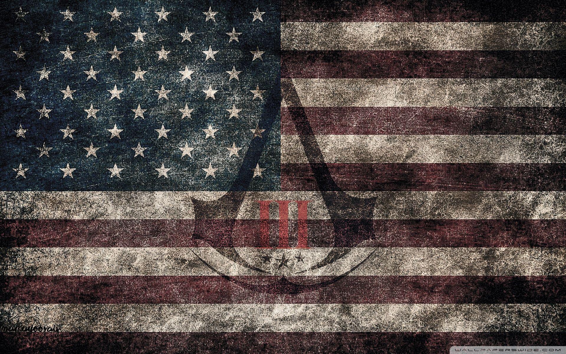 1920x1200 Assassin's Creed III Eroded Flag Ultra HD Desktop Background Wallpaper for 4K UHD TV : Tablet