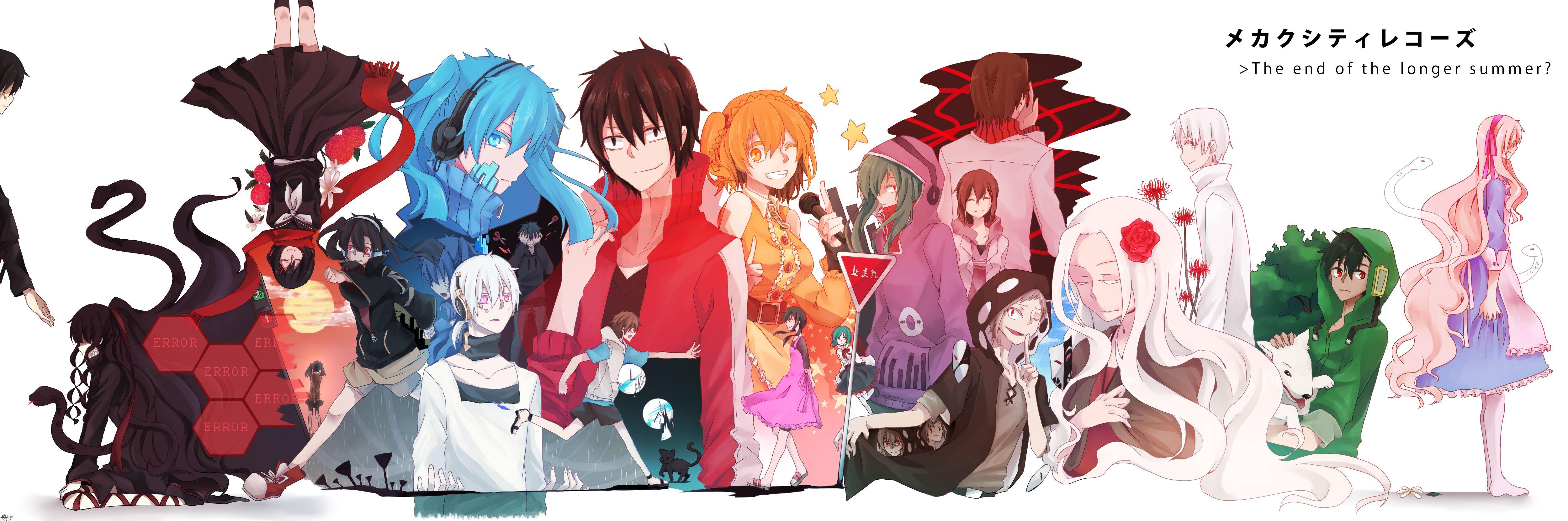 5000x1663 Mekakucity Actors Wallpaper