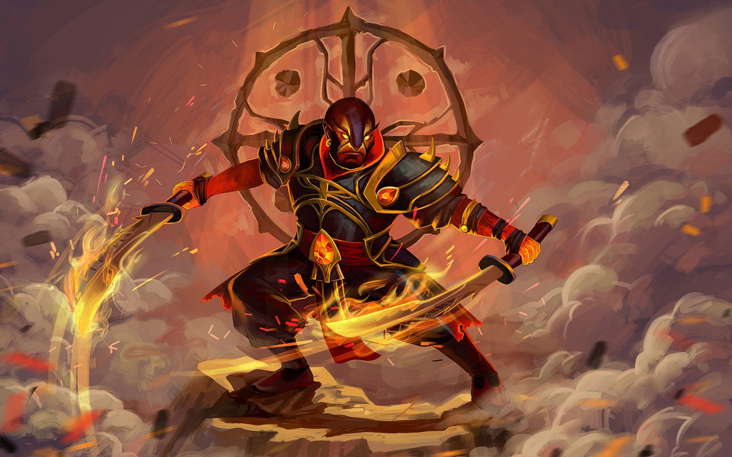 2560x1600 Dota 2 Hero Ember Spirit Warrior Weapon Falchion Swords Armor Art Wallpaper HD 2560x1600 :