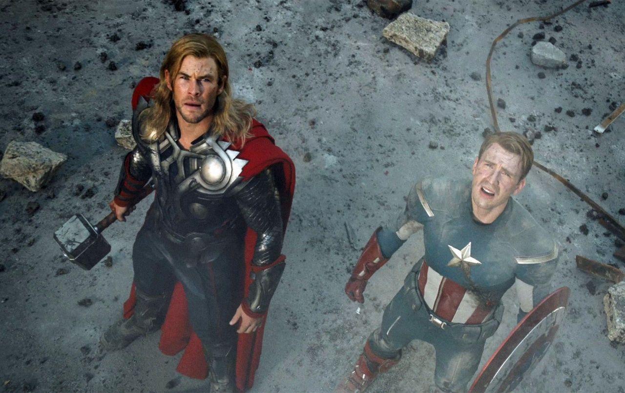 1280x804 Thor and Captain America wallpaper. Thor and Captain America