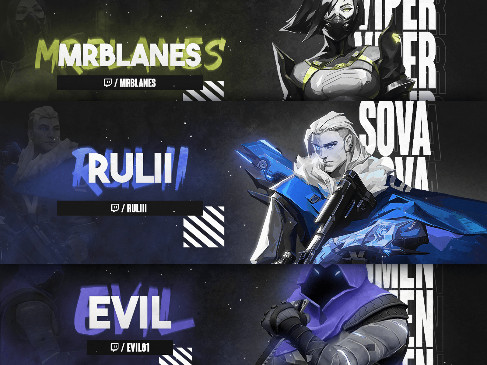 1600x1200 Valorant twitter headers by Brenda Cardoso on Dribbble