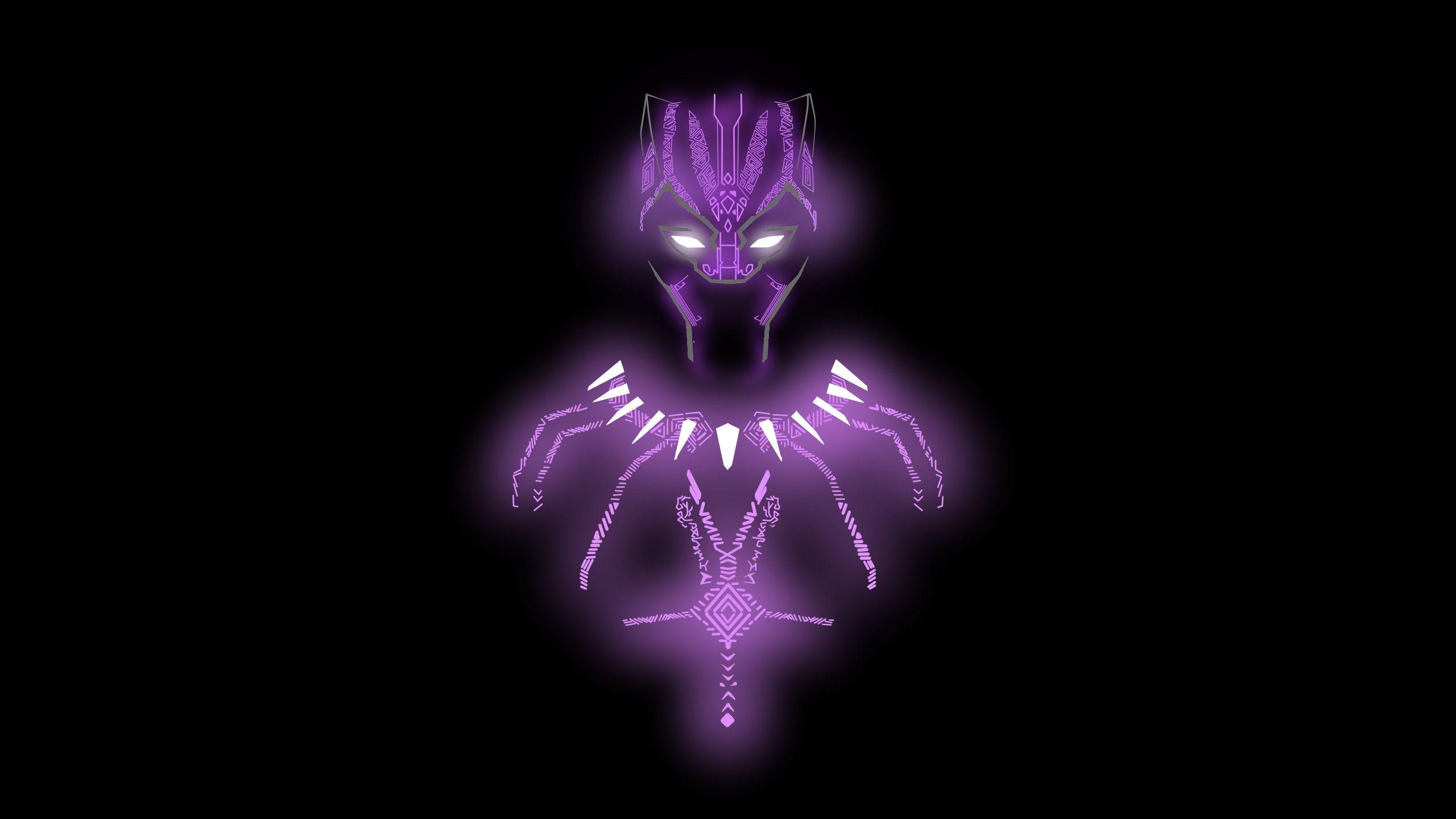 Neon Black Panther Marvel Wallpapers Top Free Neon Black Panther