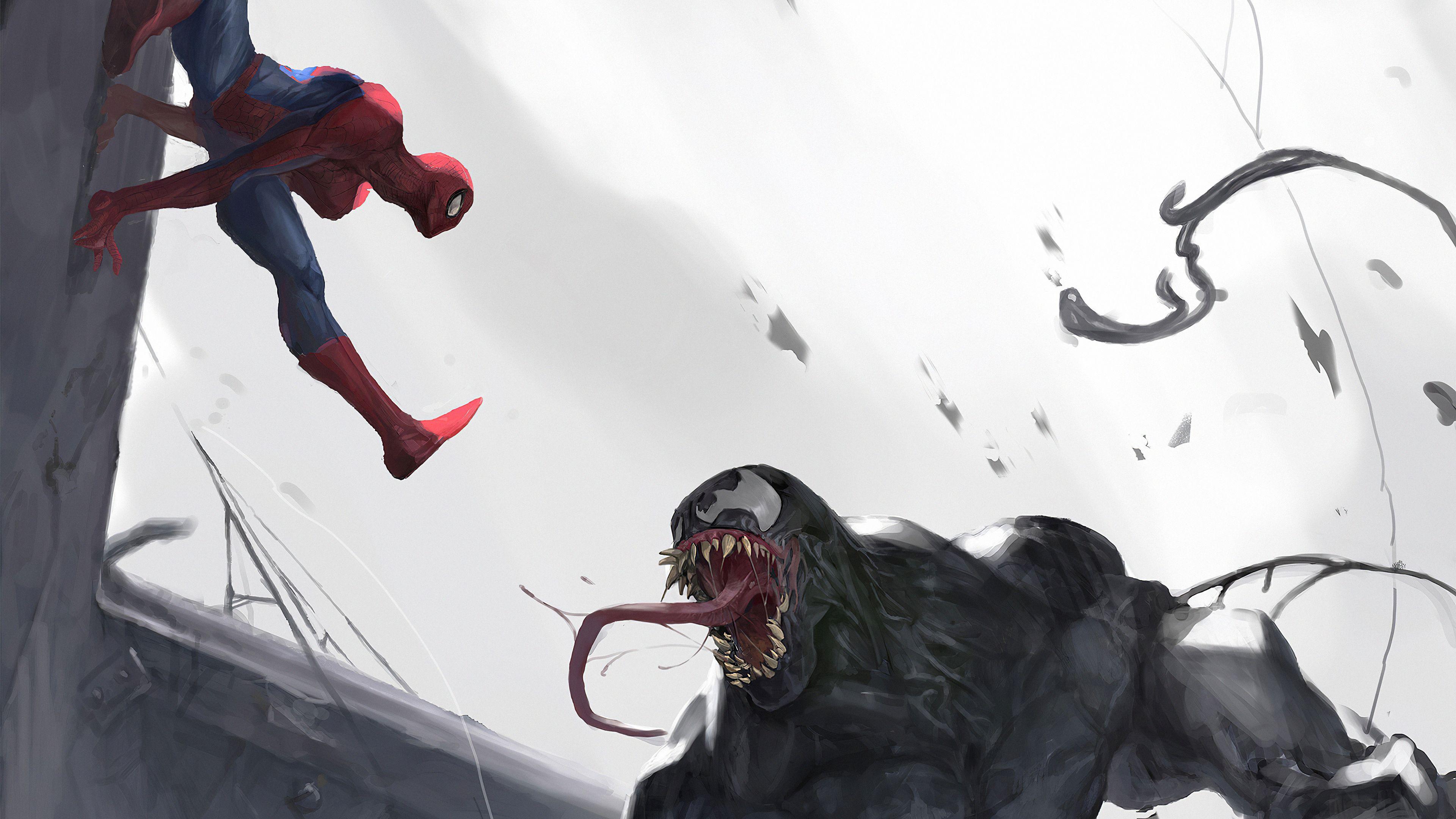 3840x2160 Spider Man Vs Venom 4k 1366x768 Resolution HD 4k Wallpaper, Image, Background, Photo and Picture