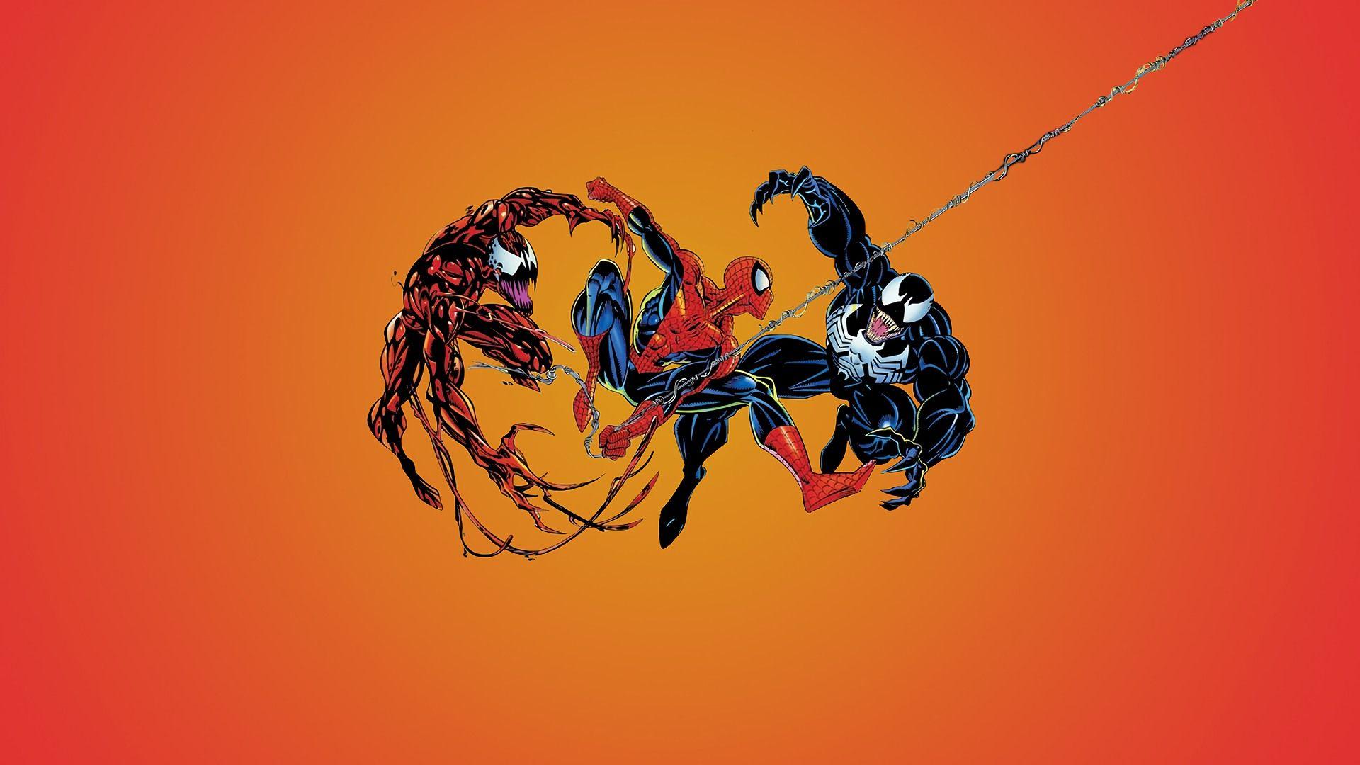 1920x1080 Spiderman Vs Venom Wallpaper HD