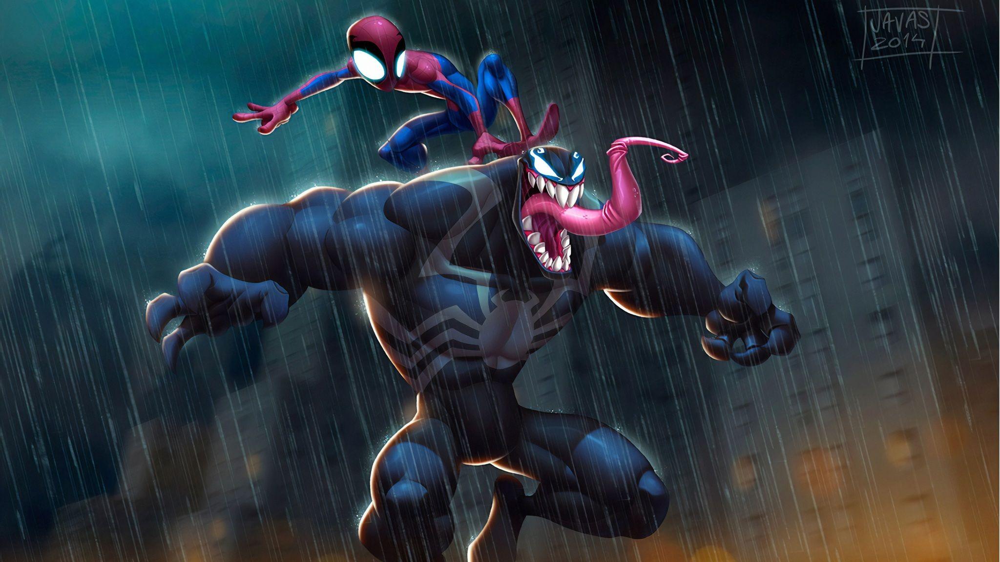 2048x1152 Wallpaper 4k Chibi Venom Spiderman 4k Wallpaper, Artwork Wallpaper, Wallpaper, Hd Wallpaper, Spiderman Wallpaper, Superheroes Wallpaper, Venom Wallpaper