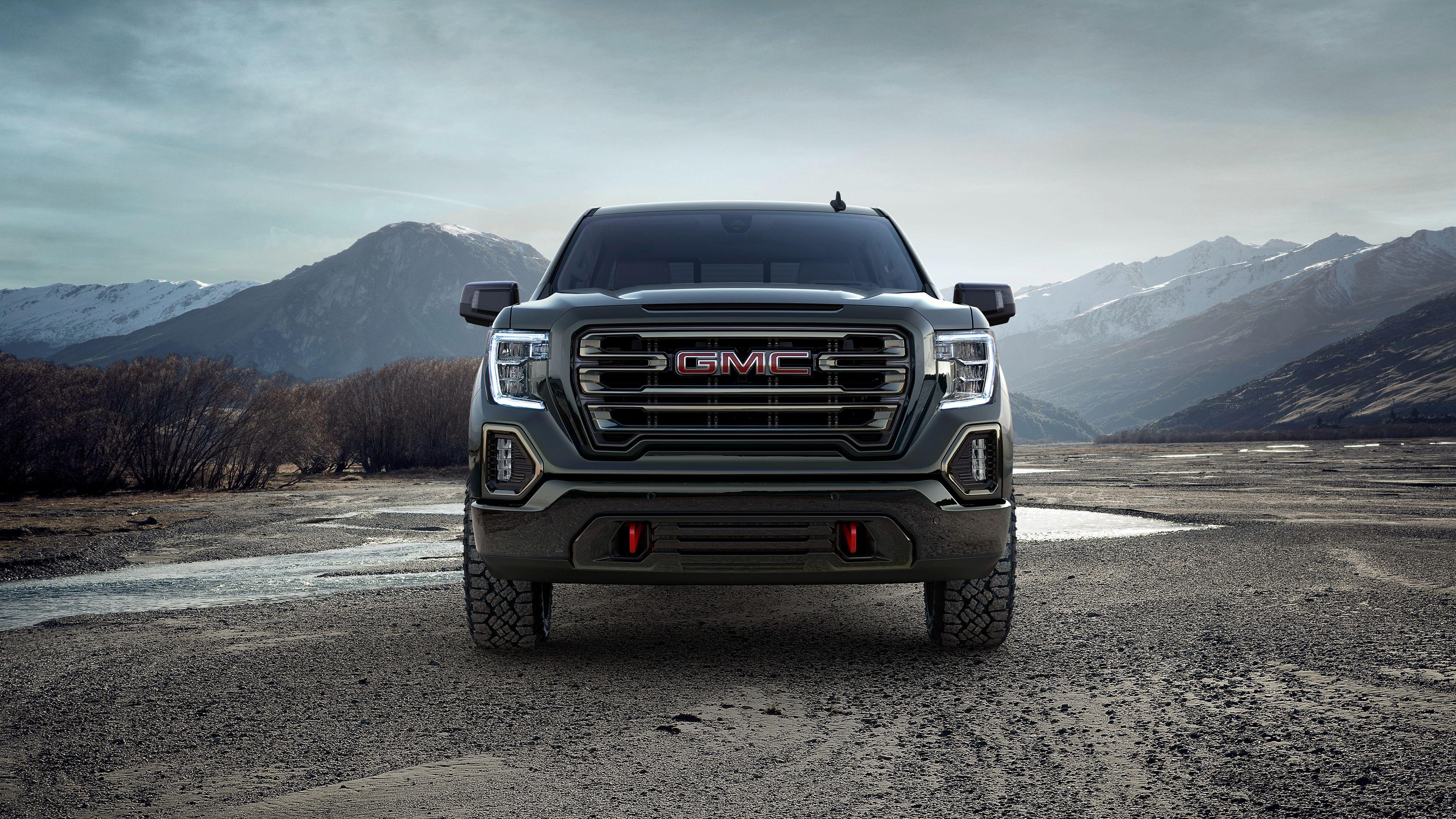 4096x2304 GMC Sierra AT4 Crew cab 4K Wallpaper. HD Car Wallpaper