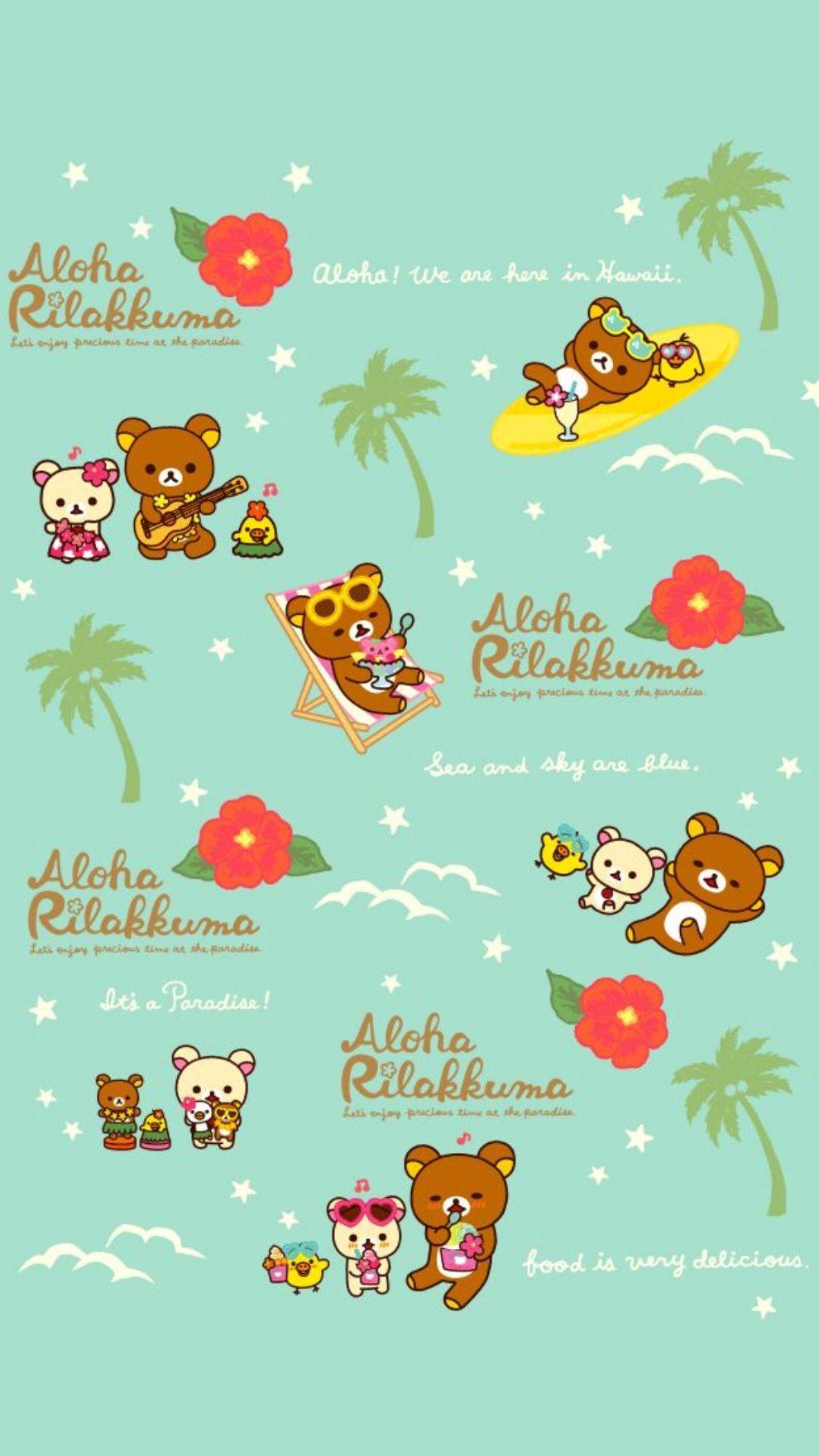 Aloha Rilakkuma Wallpapers Top Free Aloha Rilakkuma Backgrounds Wallpaperaccess