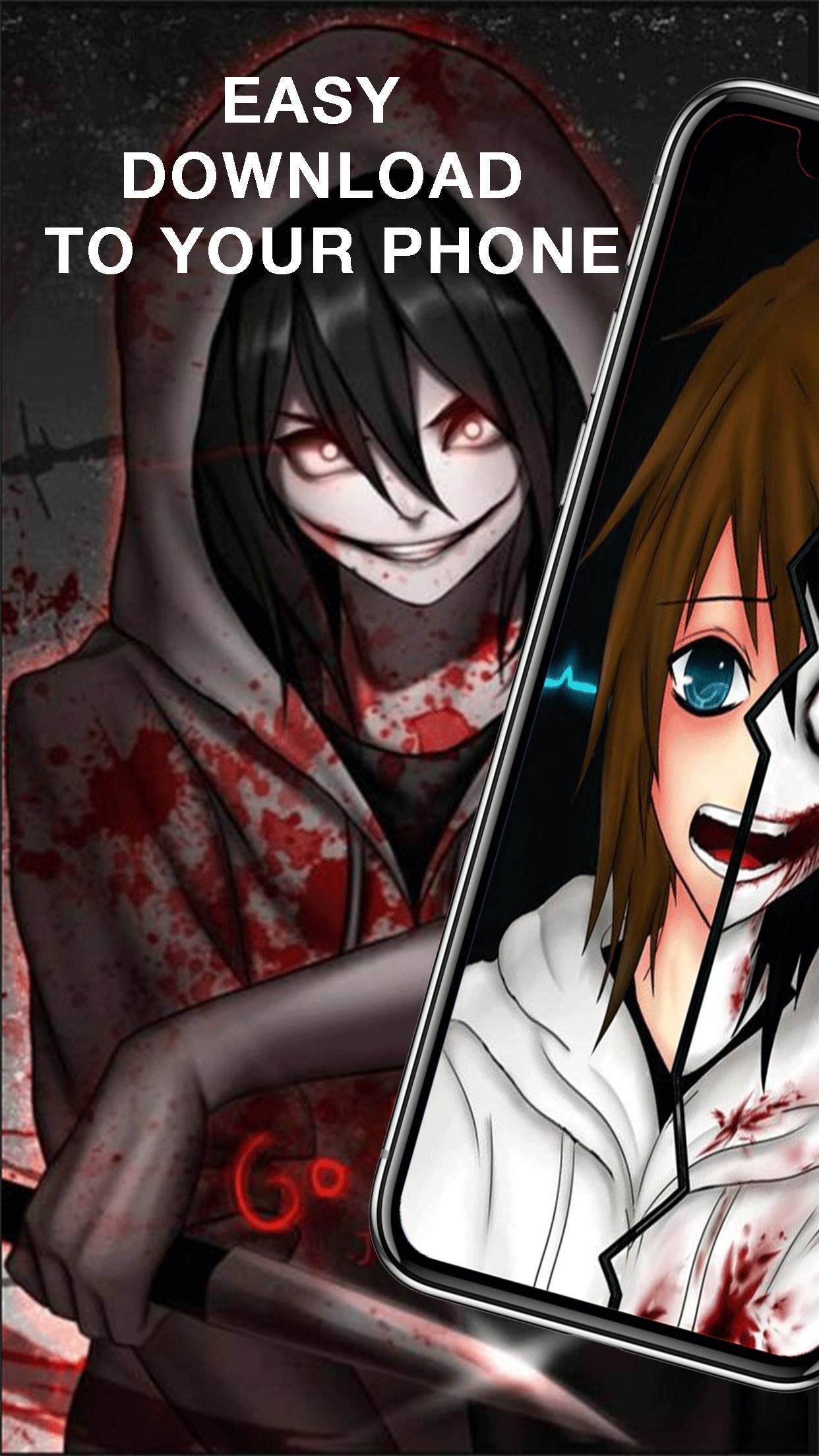 1242x2208 Jeff Wallpaper Creepypasta The Killer anime for Android