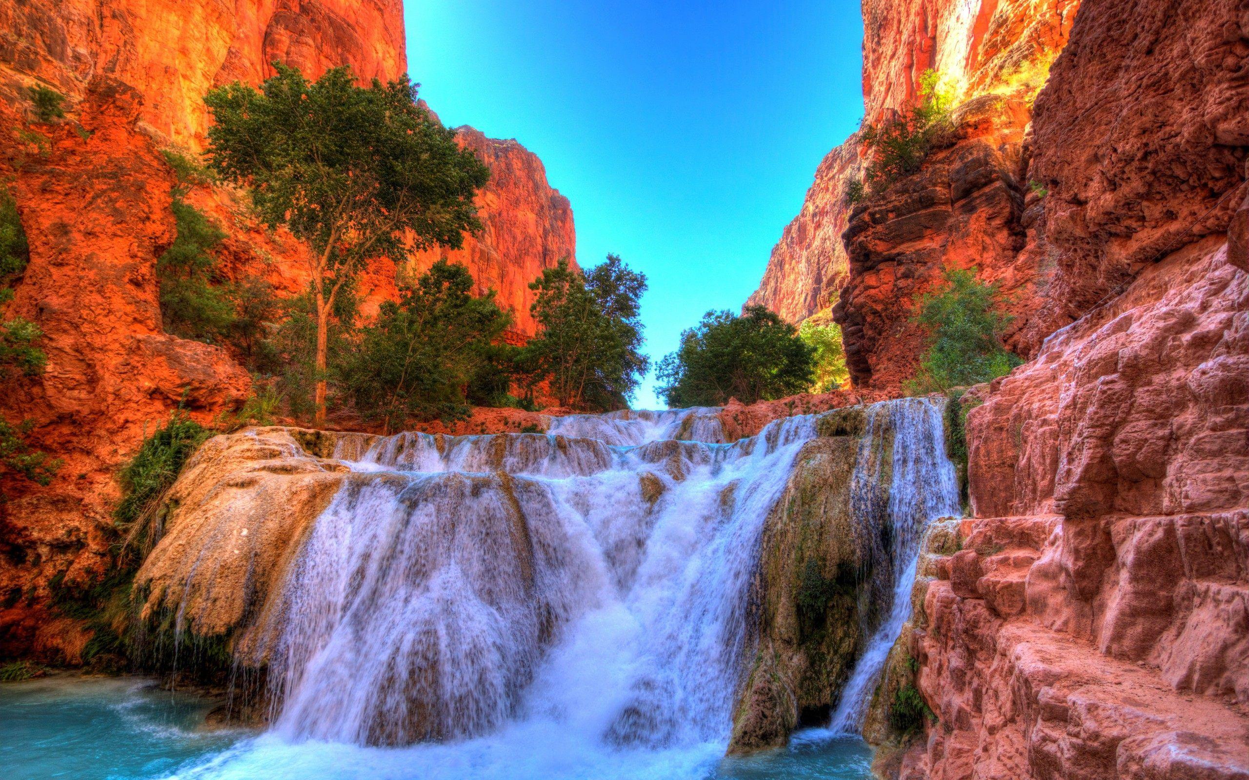 2560x1600 beaver falls grand canyon national park wallpaper HD