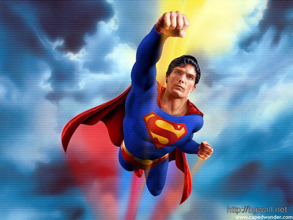 1024x768 Superman animated abstract wallpaper