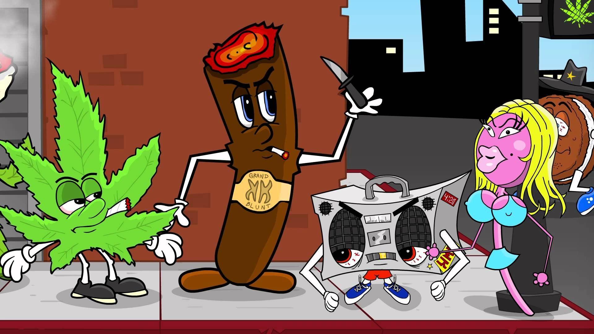 1920x1080 marijuana weed drugs cartoon wallpaperx1080