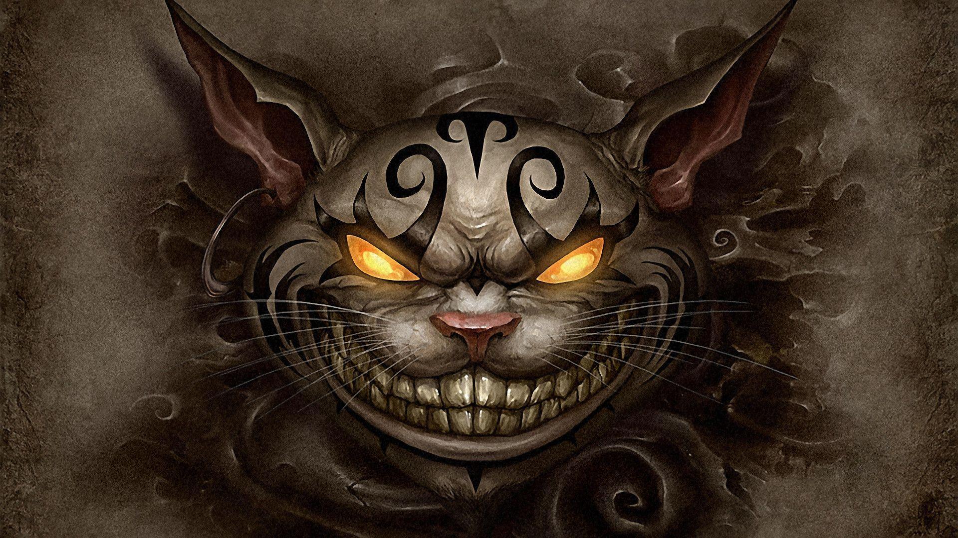 PricklyAlpaca Art — magical demon fire cat girl