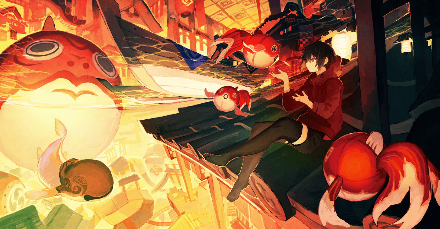 1440x752 Kitsune (Kazenouta) Wallpaper Anime Image Board
